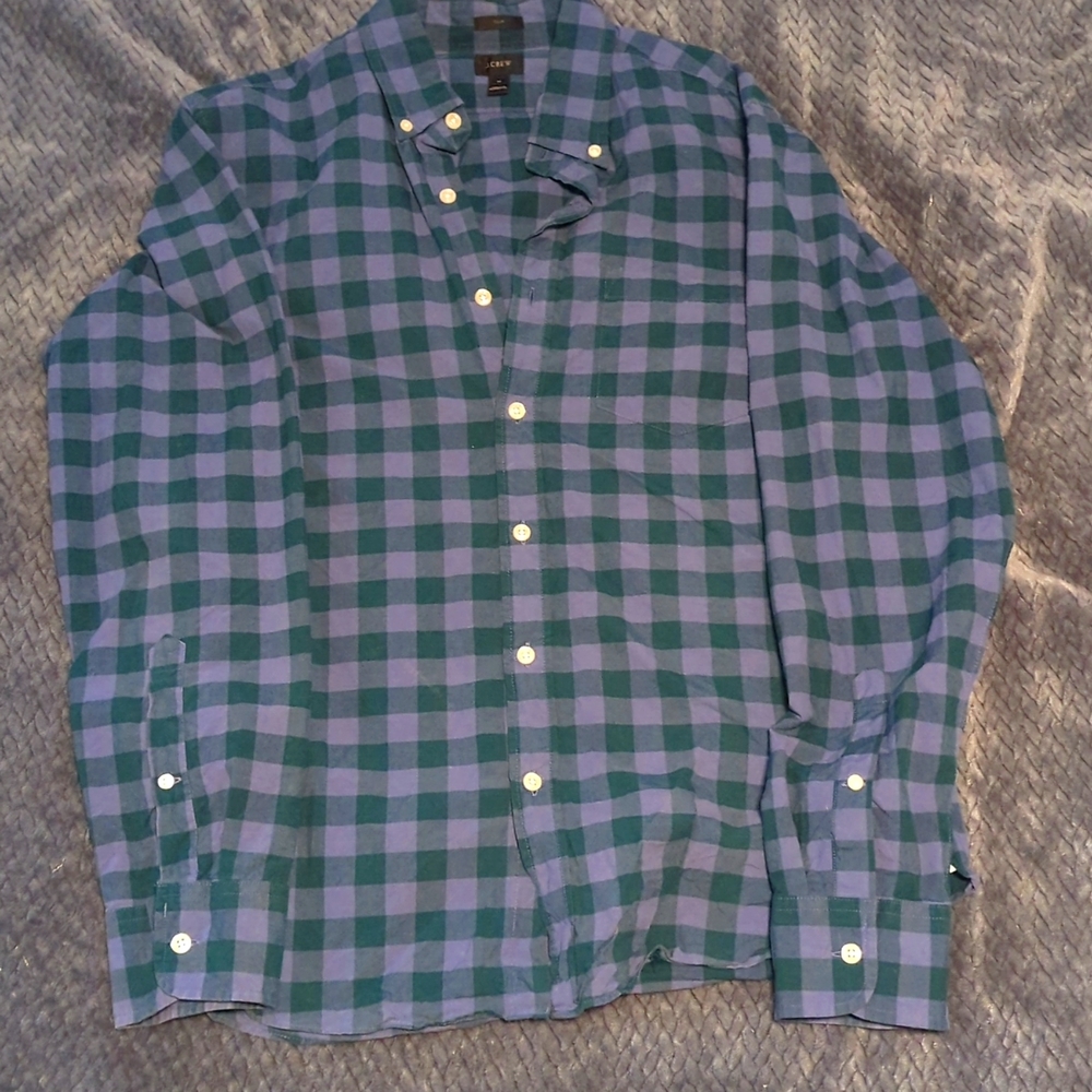 JCrew plaid button up